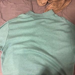 Green Ralph Lauren Polo Shirt with purple horse